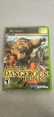 Cabela's Dangerous Hunts (Microsoft Xbox, 2003) Complete In Box CIB W/Manual 