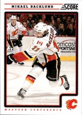 2012-13 Score Mikael Backlund #98 Calgary Flames