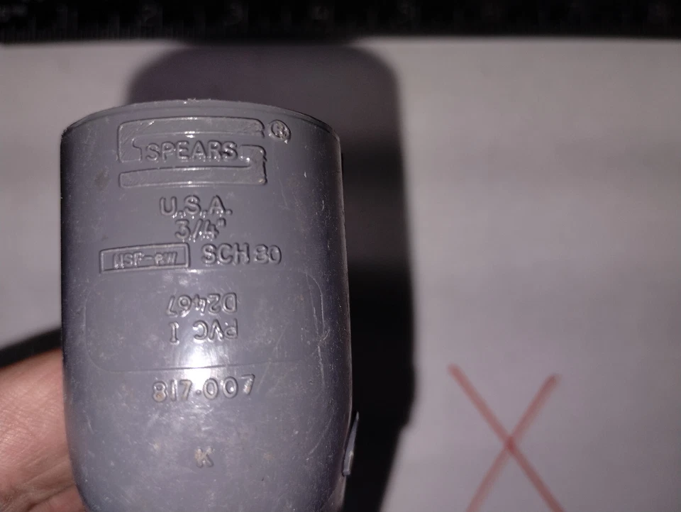 LOT OF 10 3/4" .75" Socket PVCI Schedule 80 45° Elbow SLIP GLUE NFS-PW NNB - Image 3 of 3