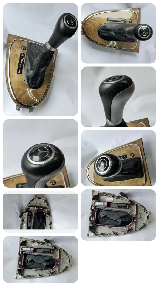 Mercedes Benz E350 E550 E55 2007-2009 palanca de cambios arranque bisel moldura madera OEM Foto 2 de 2