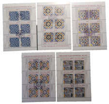 Portugal desde 1981: Colección hojas pequeñas "500 años Azulejos", sello judío primer día