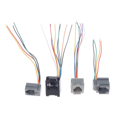 5PCS 616E 623k 616M 641D RJ11\RJ12\RJ45 Female Socket for Phone With Cable 15cm - Afbeelding 7 van 16