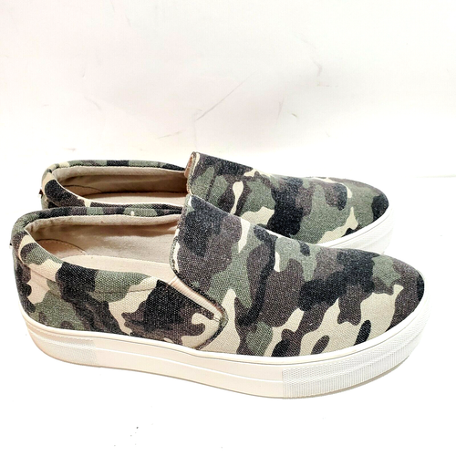 steve madden slip on sneakers camo