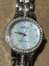 #720-Anne Klein Elegant Silver Toned Ladies Wrist Watch 10/8213 Y121E