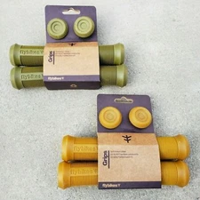 FLY BIKES DEVON FLANGELESS GRIPS GUM OR MILITARY GREEN BMX BIKE GRIP CULT PRIMO