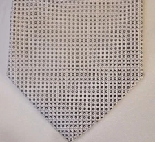 Mark Pendleton Baradello Necktie NWT  Silk MSRP $65 Business Silver Geometric