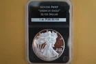 2013-W 1 oz Proof Slabbed Silver American Eagle (w/Box & CoA) - Toning