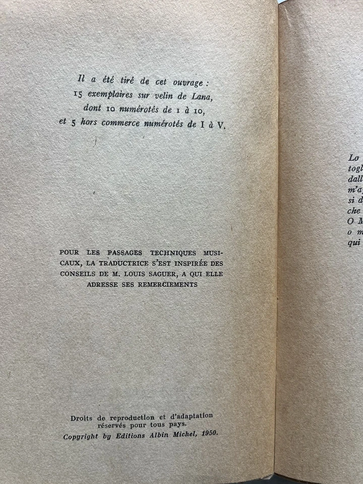 Édition Originale Le Docteur Faustus Thomas Mann 1950 - Photo 3/4