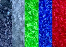 Recycled and shredded HDPE - By pound or bulk - Multiple color options 