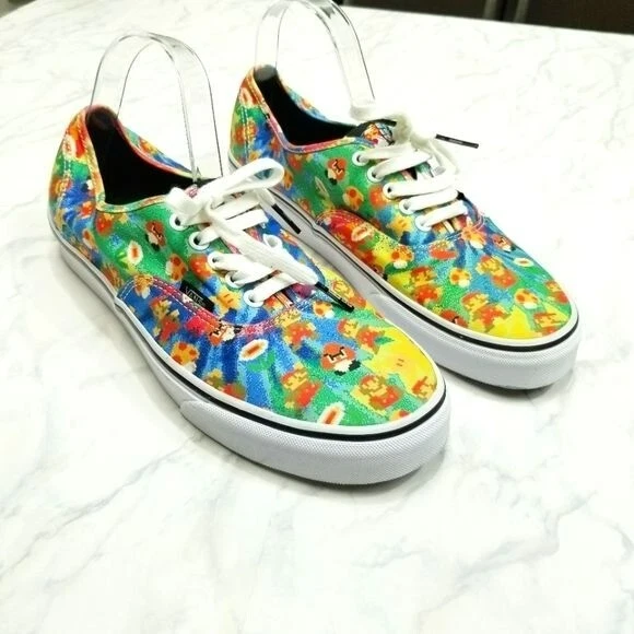 Vans x Nintendo Mario Bros Game Over Sneakers Womens 10.5 Men s 9