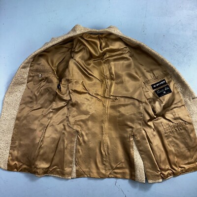 YSL Yves Saint Laurent Vintage Beige Tweed Jacket 38 Blazer Coat