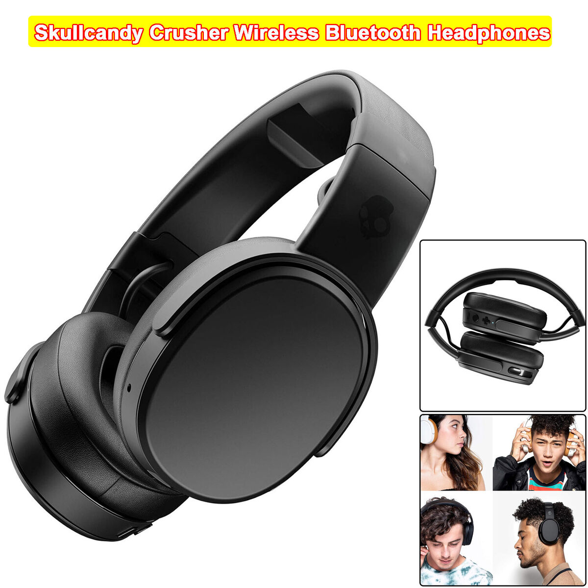 Skullcandy Crusher Wireless Bluetooth Headphones Extra Bass Skullcandy Crusher Wireless Bluetooth Headphones Extra Bass