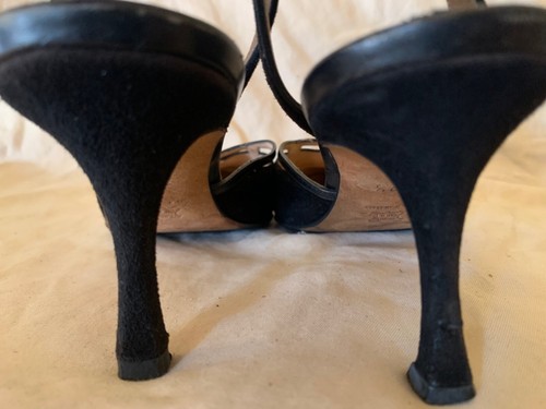 Manolo Blahnik Tacón Negro 9.5 - Imagen 20 de 23