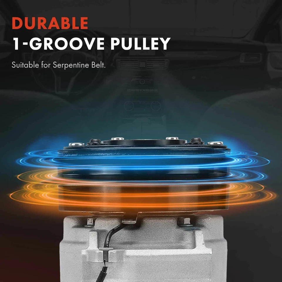 Compresor de aire acondicionado para Chevrolet W4500 W5500 Tiltmaster 2005-2010 Isuzu NPR NQR NRR Foto 4 de 4