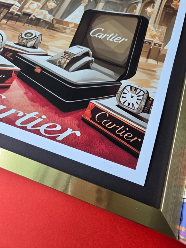 亚历山大·杜拉克 + 卡地亚 + 大号手工签名正品印刷版 10 件真品证明! — 第 4/4 张图片