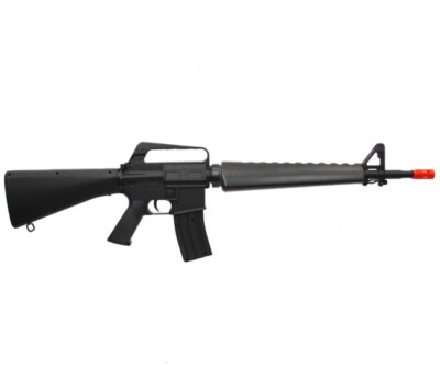 WELL 345 FPS Vietnam Style M16 Spring Action Airsoft Rifle Replica