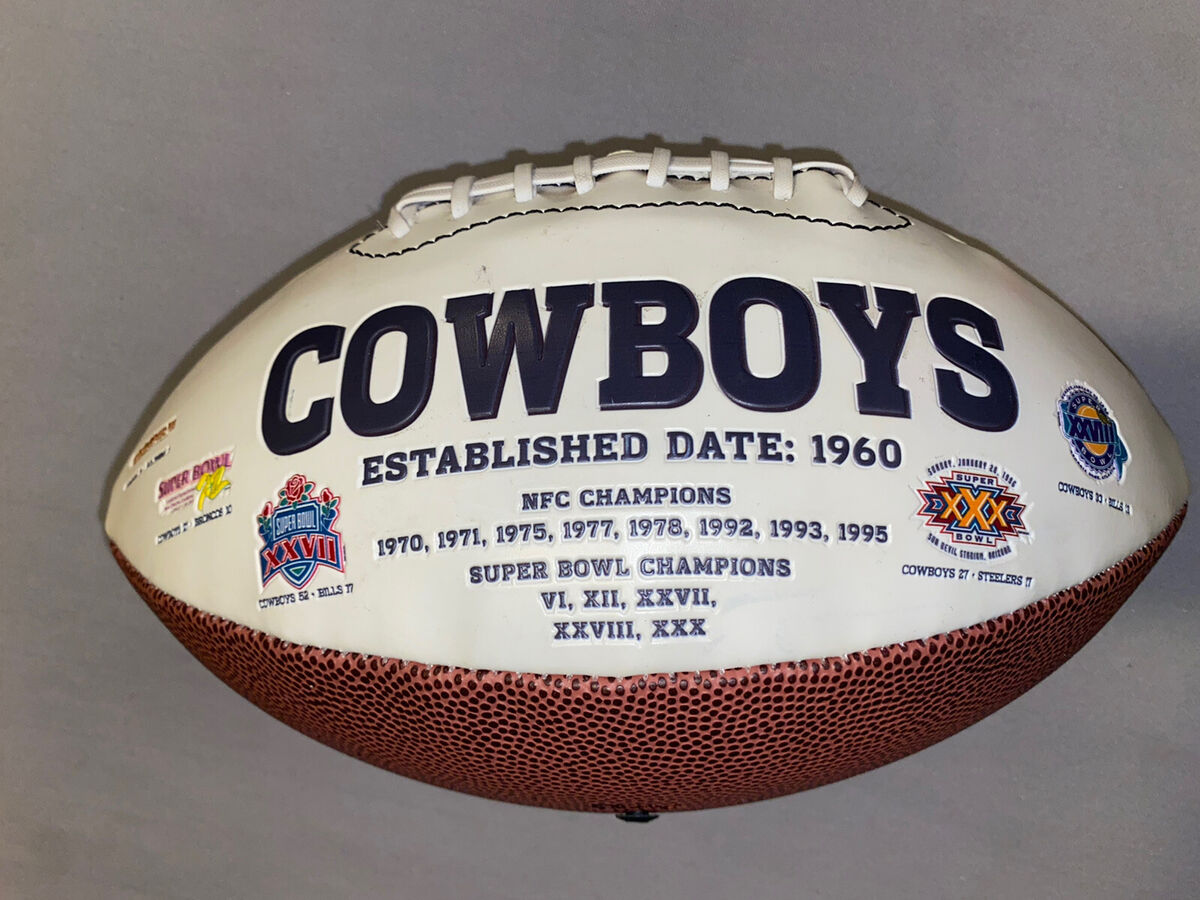 Vintage Dallas Cowboys Super Bowl Championship Football Vintage Dallas Cowboys Super Bowl Championship Football