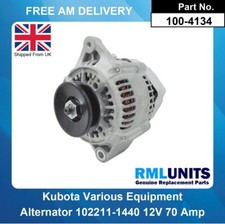Alternator For Kubota 19279-64012 102211-1440 12V 70 Amp