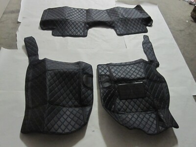 Floor Mats for Toyota Corolla 2014-2019 Luxury 3D Liners Black w Blue Stitching