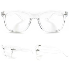 Retro Transparent Frame Classic Vintage Mens Horn Rimmed Clear Lens Eye Glasses