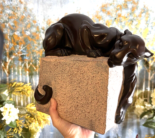 RARE Austin Production Sculpture Panther 1996 Alexsander DANEL Signed polychrome - Picture 21 of 24