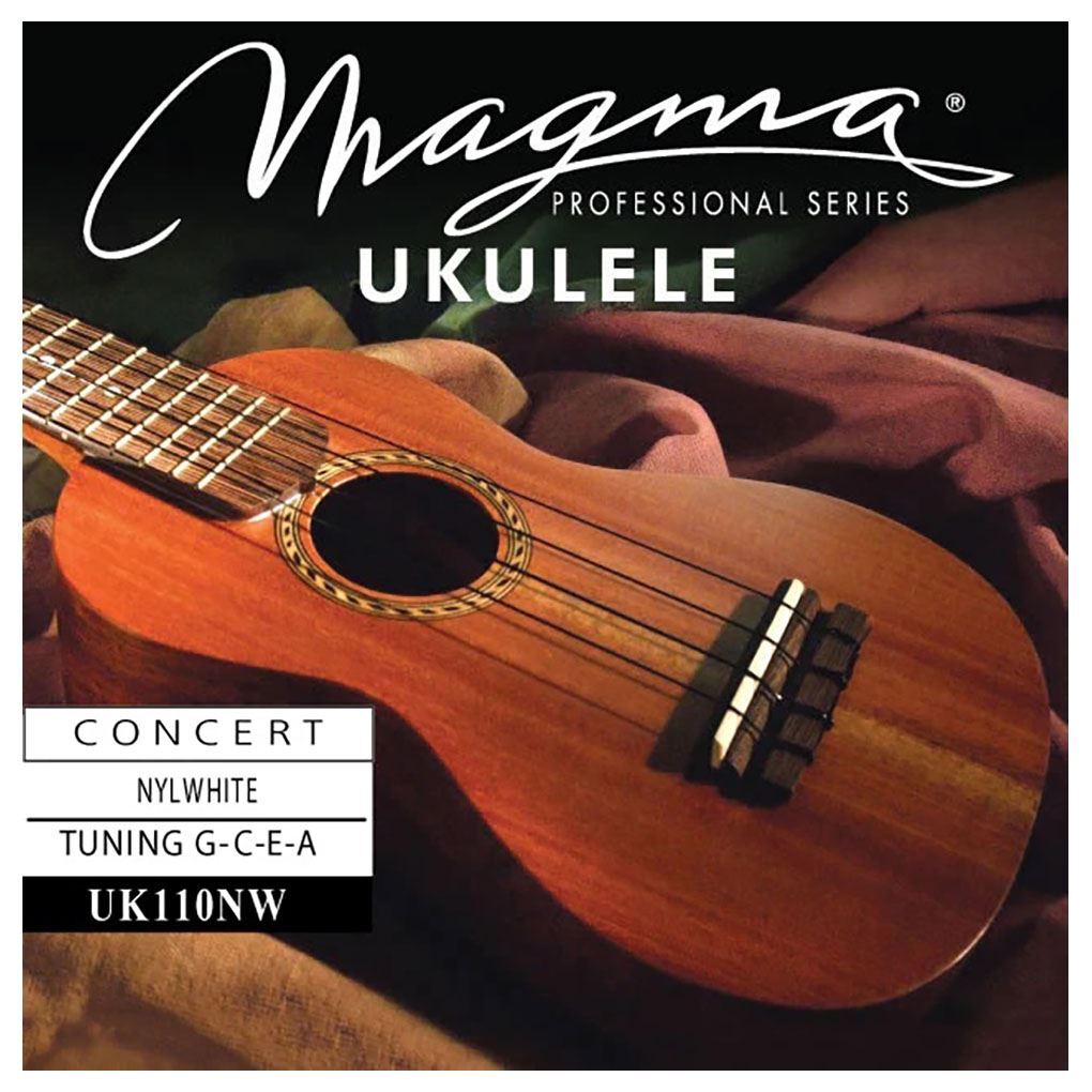MAGMA UKULELE STRINGS UK110NW - NYLWHITE - CONCERT SET - GCEA TUNING