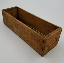 Vintage WINDSOR CLUB Wood Processed Cheese Box Pauly Cheese Co Rustic Wooden