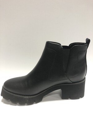 BC Footwear Women's Vegan Chelsea Bootie - Chunky Lug Sole Fashion Boot