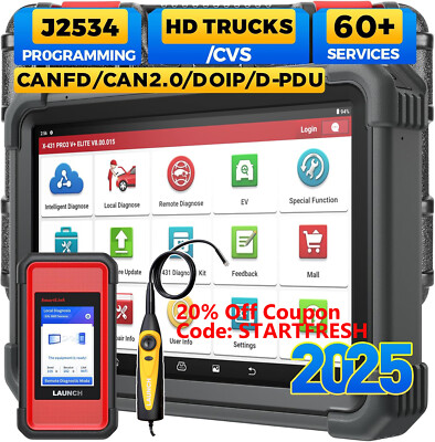 2025 LAUNCH X431 PRO3S+ Elite PRO5 Car Diagnostic Scanner Programming ECU Coding