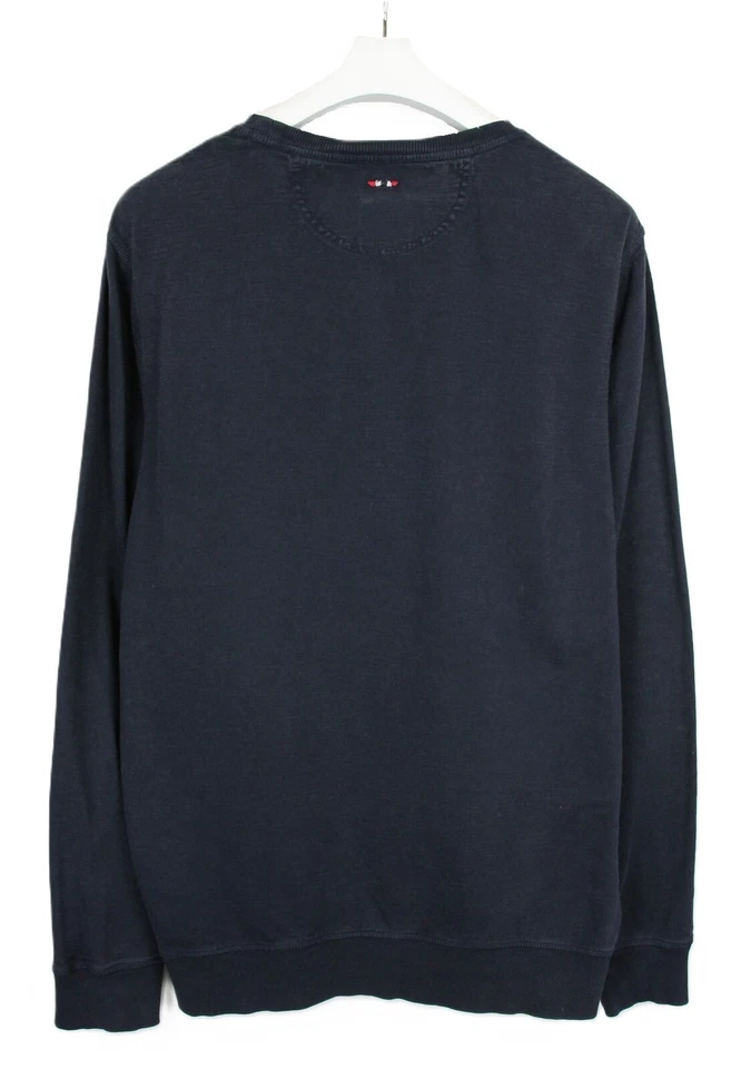 Moletom masculino Napapijri N0YG6F pulôver gola redonda azul escuro GG - Imagem 2 de 4