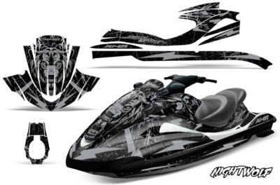 Jet Ski Graphics Decals Stickers For Yamaha Wave Runner 2002-2005 NIGHTWOLF S