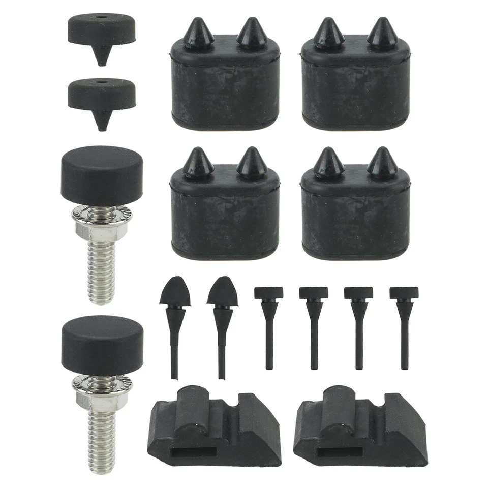 Rubber Stopper Kit & Hood Adjusters stoppers bumpers For 1967-79 Chevy Chevelle - Image 2 of 4
