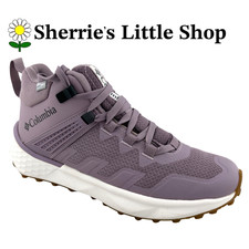 Women's New Columbia Outdry Hiking Shoes size 8 Waterproof Trail Sneakers Purple