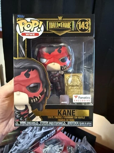 Funko Pop! WWE Hall of Fame Kane #143 Fanatics Exclusive Vinyl Figure