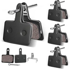 4 Pairs MTB Disc Brake Pads Resin & Semi-Metallic Quiet W/ Install Kit E-Bike