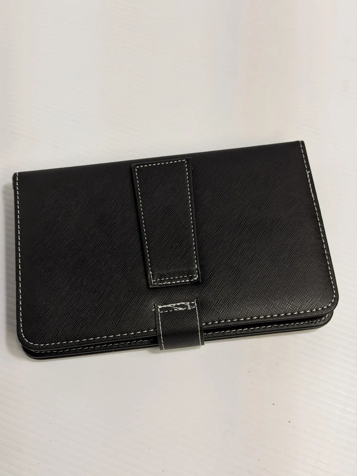 Slim PU Leather Keyboard Case Stand USB 2.0 for 7"–8" Android Tablet - Image 2 of 3