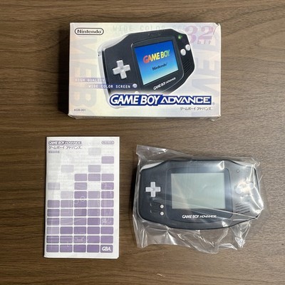 Nintendo Gameboy Advance GBA Black Console AGB-001 Complete in Box