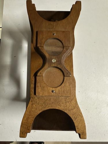 Very Rare Vintage Wooden Cheiroscope Viewer with Glass Lens and Mirror
