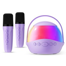 Mini Karaoke Machine Gifts for Kids Adults, Portable Karaoke Speaker with 2 W...
