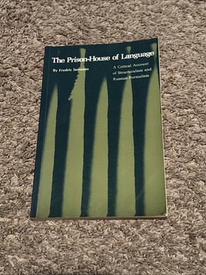 Frederic Jameson / The Prison-House of Language 1974 Vintage Copy
