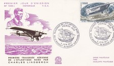 FRANCE 1977 FDC TRAVERSEE DE L'ATLANTIQUE NORD YT PA50