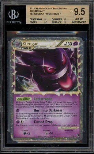 Pokemon Gengar Prime Triumphant Holo Ultra Rare #94 BGS 9.5 Gem Mint