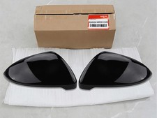 2x Black Side Mirror Cap Housing Mirror Cover For Vw Golf 7 Mk7 Gti Gtd Lhrh
