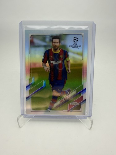 Lionel Messi 2020 Topps Chrome UCL Refractor Parallel #1 FC Barcelona