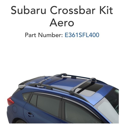 #ad #ad Genuine Subaru E361SFL400 OEM 2018 2023 Crosstrek Roof Rack Cross Bar Set Aero $199.99