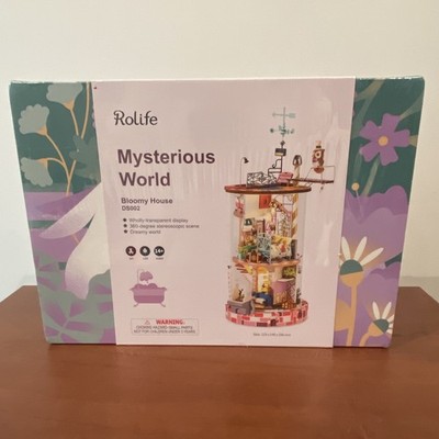 Rolife Mysterious World Bloomy House New & Sealed DS002 DIY LED Doll House Cafe