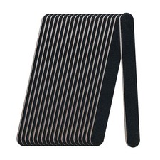 20 Pack 100/180 Grit Nail Files Black Professional Emery Boards Nail