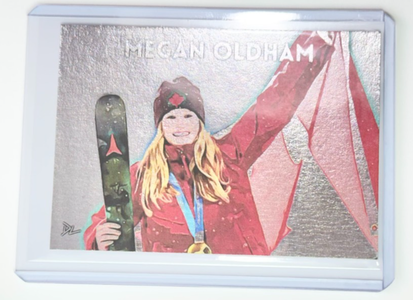 Megan Oldham Platinum Plated Artist Signed 