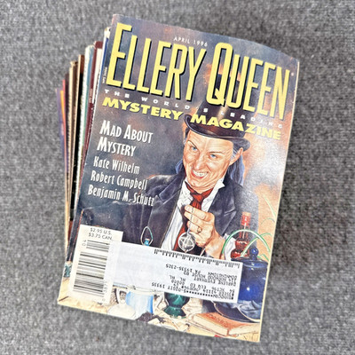 Ellery Queen Mystery Magazine Lot of 13 Vtg Anthology Magazines 1996 / 1997