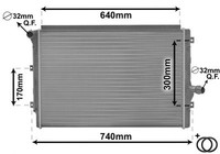 VAN Wezel MotorküHler Mit ZubehöR FüR VW Passat B7 Seat Leon Golf Plus V Skoda